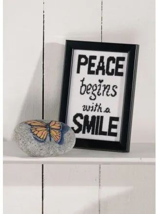 Permin Kirjontasarja Aida Peace 9x14cm