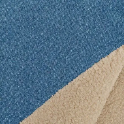 Denimkangas turkiksella 150cm 007 - Sininen