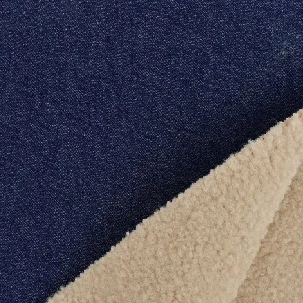 Denimkangas turkiksella 150cm 008 - Tummansininen