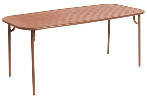 Petite Friture WEEK-END Suorakulmainen pöytä Terrakotta
