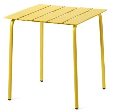Valerie Objects Aligned Outdoor Ruokapöytä 70x70 Keltainen