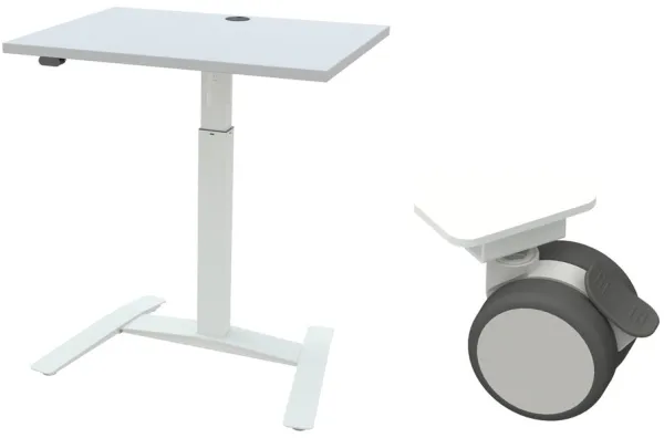 Yksittäinen sähkösäädettävä pöytä - Pyörät