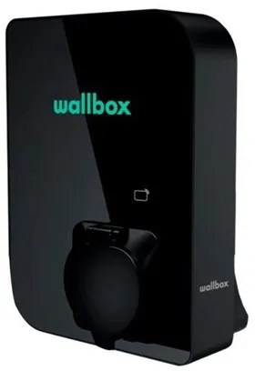 Wallbox Copper SB -latauslaatikko Wi-Fi:llä 11 kW Tyyppi 1 ja 2, musta