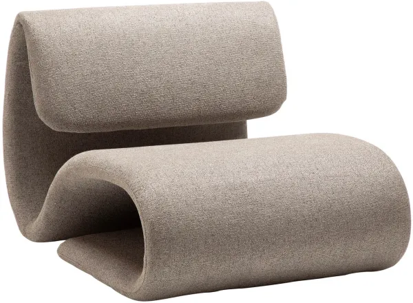 DAN-FORM Dubna lepotuoli - ruskea bouclé-kangas