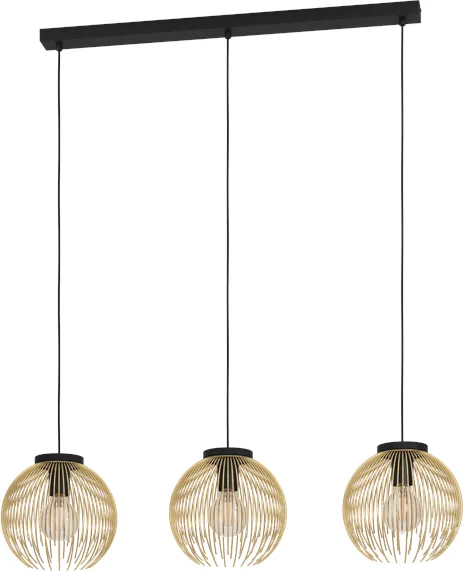 EGLO Venezuela Ruokapöytä 3Xe27 L935 Kulta