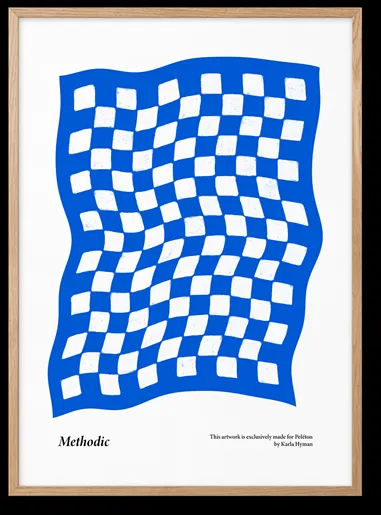 Peléton Methodic Blue 50x70 Juliste
