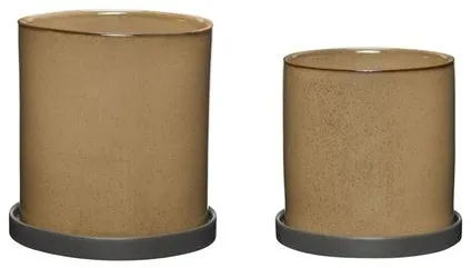 Hübsch Era Ruukku Beige Setti 2 kpl