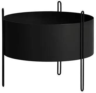 Woud Pidestall Kasviastia Medium Musta