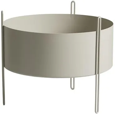 Woud Pidestall Kukkaruukku Medium Harmaa