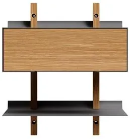 Eva Solo Smile Yöpöytä Hyllyllä Tammi/Harmaa