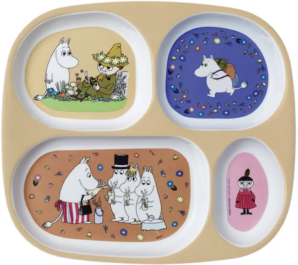 Muumipeikko 4-osainen lautanen