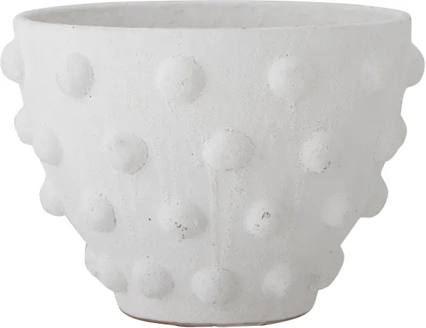 BLOOMINGVILLE Rokiya Koristeellinen Kukkaruukku, Valkoinen, Terrakotta